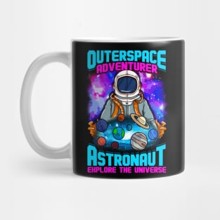 Outer Space Adventurer Astronaut Explore The Universe Mug